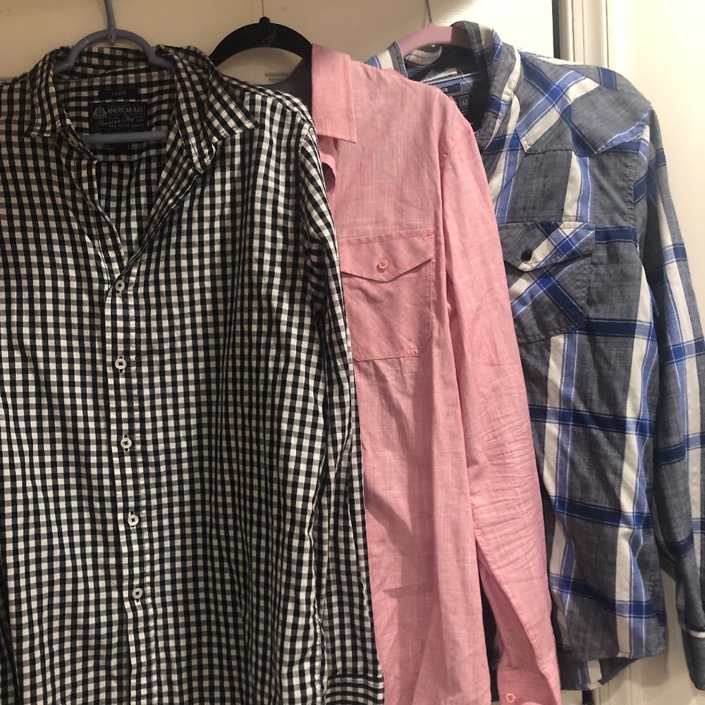 American Rag Button Down Lot Size Large.
